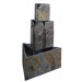 Slate Stacked Triangles Floor Fountain