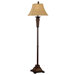 Ellis Floor Lamp in Weathered Teak Rattan