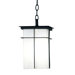 Mesa Outdoor Hanging Lantern in Textured Black