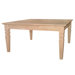 Unfinished Wood Java Coffee Table