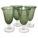 Iris Footed Iced Tea Glass in Sage (Set of 4)