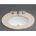 Oval Ceramic Undermount Sink with Overflow