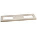 59" x 19" Wide Appeal Top for 2 Undermount Sinks