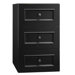 Venice - 12" Drawer bridge with Three Drawers in Antique Black