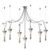 Goccia Seven Light Pendant with Swag Kit