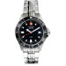 Alpine Diver Military Wrist Watch with Black Dial and Bracelet