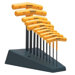 Standard T-Handle Hex Tool Sets - 10-pc t-handle hex key set 3/32-3/8" w