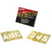 Brass Stencil Letter & Number Sets - 1" 92pc letter & numberset