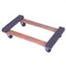 Open Deck Wood Dolly with Rubber Ends