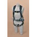 ExoFit&trade; Construction Vest Style Harness With Back D-Ring, Sewn-In Back Pad And Belt With Side D-Rings And Quick-Connect Buckles