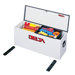 Lock-Down Portable Chests - 2.2cu.ft. delta steel hopper w/baseplate