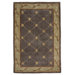 Ruby Grey Blue Fleur-De-Lis Rug