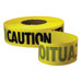 Safety Barricade Tapes - 3"x1000' 3-mil barricadetape ylw w/blk i