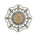 Medallion Wall Art in Antiqued Ivory