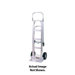 GWDTJ Series Wide Body Aluminum Dual Truck With 10" Offset Poly Hub Solid Rubber Wheels And 5" Mold-On Urethane Swivel Casters