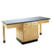 4 Station Science Table With Storage Cabinet & Drawers