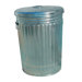 Pre-Galvanized Trash Cans - 20 gallon galvanized trash can with lid