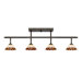 Tiffany Four Light Track Light in Imperial Bronze