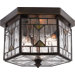 Medium Chaparral Outdoor  Flush Mount in Medici Bronze