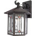 Small Chaparral Outdoor Wall Lantern in Medici Bronze