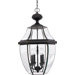 26.5" Newbury Outdoor  Hanging Lantern in Medici Bronze