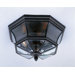 8" Newbury  Outdoor Flush Mount in Mystic Black