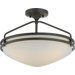 Ozark Medium Semi Flush Mount in Iron Gate