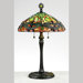 Green Dragonfly Tiffany  Table Lamp in Vintage Bronze