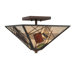 Russell 3 Light Semi Flush Mount