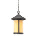 Sutherland One Light Outdoor Hanging Lantern in Mystic Black