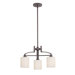Taylor Three Light Chandelier in Western Bronze