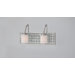Vetreo Clouds Two Light Bath Vanity in Brushed Nickel