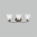 Trinity  Vanity Light in Antique Bronze