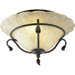 Timberbrook Espresso Flush Mount