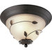 Eden Forged Bronze Flush Mount
