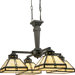 Arts and Crafts 4 Light Chandelier