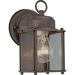100W Cobblestone Outdoor Wall Lantern with Clear Glass