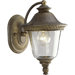  Cast Aluminum Outdoor Wall Lantern with Clear, Seeded Glass