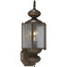 Roman Bronze Hexagonal Incandescent Outdoor Wall Lantern with Tail