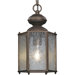 Roman Bronze Chain or Ceiling Mount Hexagonal Incandescent Outdoor Lantern