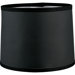 Black Paper Shade with Silver Lining