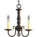 Americana 3 Light Mini Candle Chandelier
