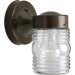  Outdoor Wall Lantern in Antique Bronze with Clear Marine Glass