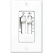 Four Speed Fan White Wall Control with Full-Range Light Dimmer