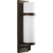 Outdoor Sconce One Light Wall Lantern in Antique Bronze