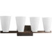 Rockon Four Light Bath Vanity in Copper Bronze