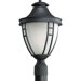 Fairview One Light Large Post Lantern in Black