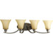 Joy Four Light Bath Vanity in Antique Bronze