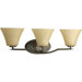 Bravo Three Light Bath Vanity in Antique Bronze