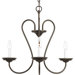 Heart 3 Light Chandelier